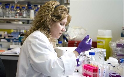 Student in laboratory