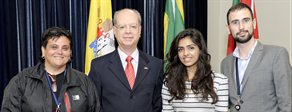 Thais Russomano, Joaquim Clotet, Fizza Haider and Ricardo Cardoso