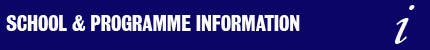 School & programme information
