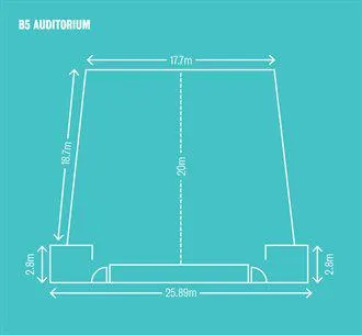 B5 Auditorium - floor plan