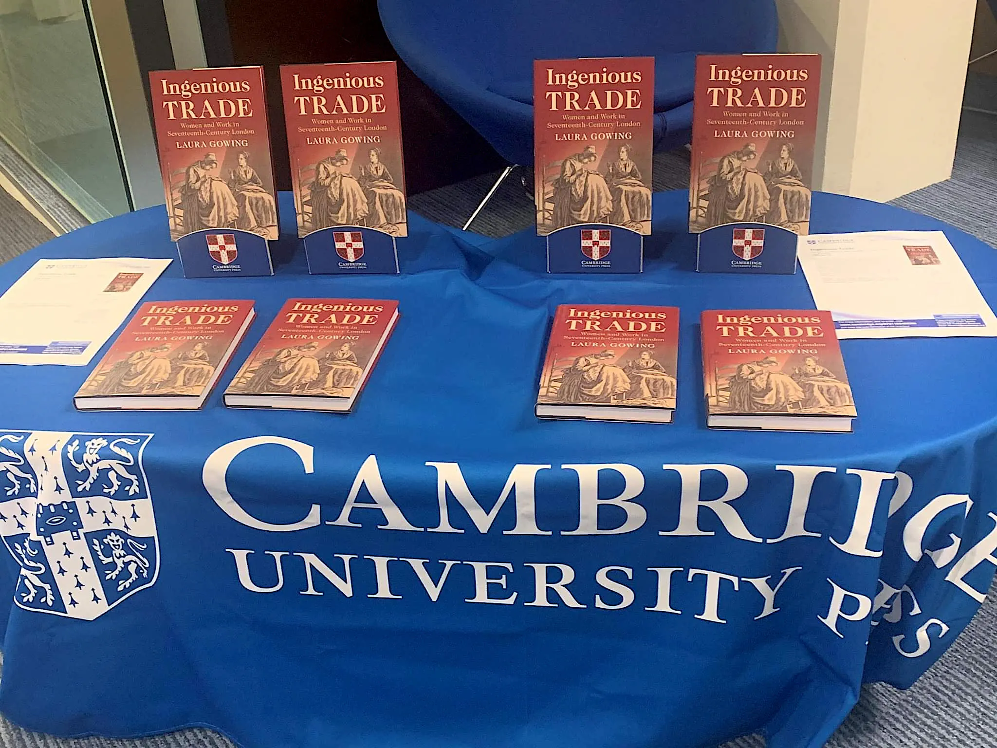Ingenious Trade book launch at King's College London, November 2022. Image credit: Facebook / Cambridge University Press - History, Classics and Archaeology