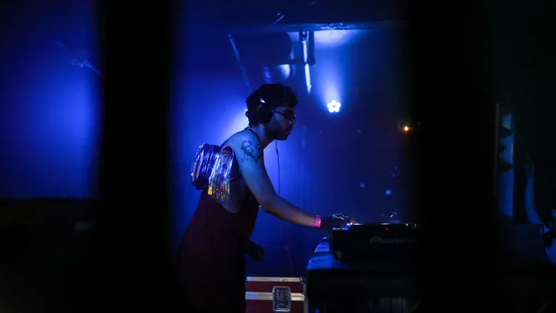 DJ performing in nightclub