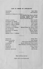 1961 Greek Play cast list