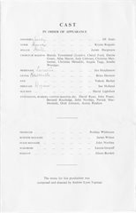 1964 Greek Play cast list