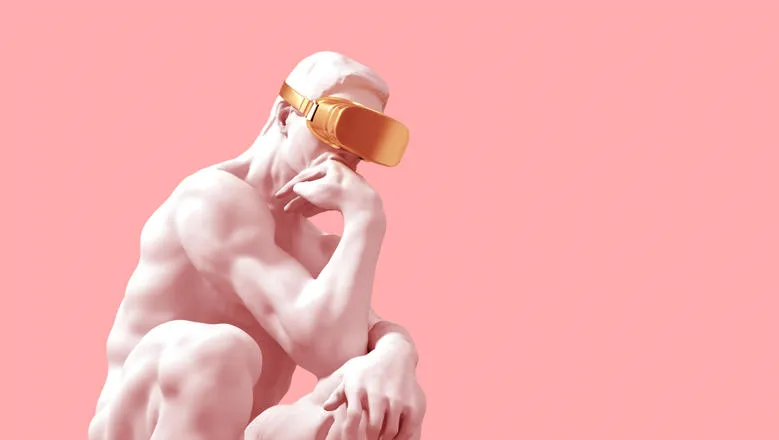Thinking Man Statue VR