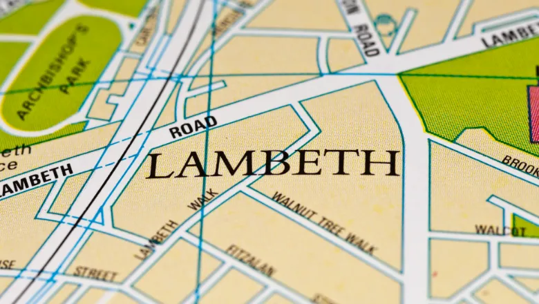 lambeth on a map