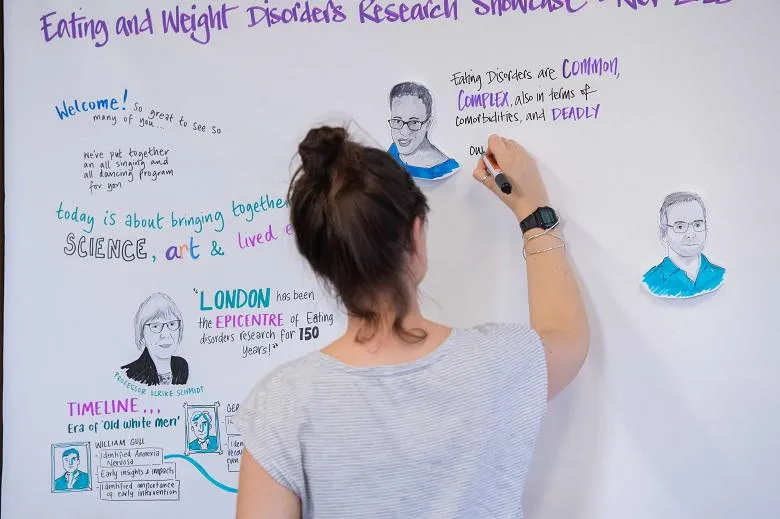 Woven Ink create visual minutes of the talks throughout the day. 