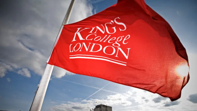 King's College London flag red