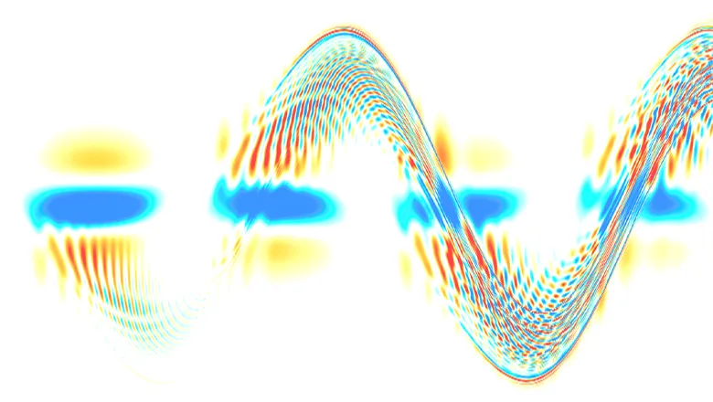 Multicoloured vibration wave