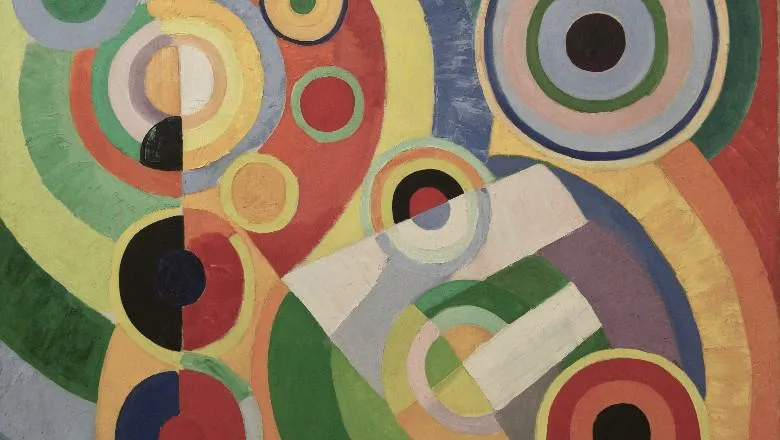Robert Delaunay - detail from painting: Rhythme, Joie de Vivre