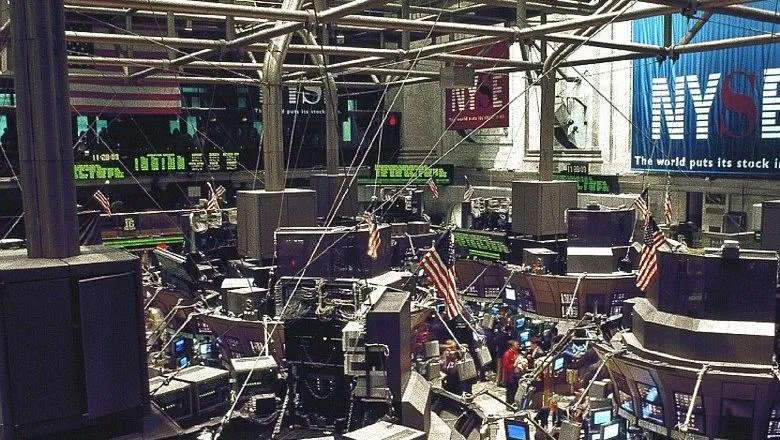 Stock market floor, New York