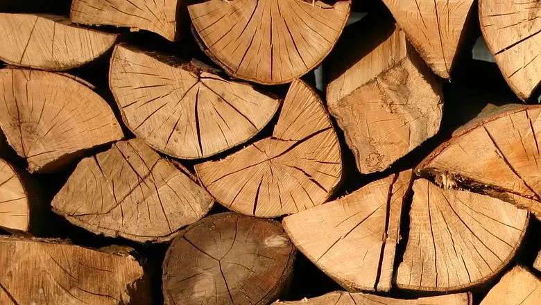 chopped wood