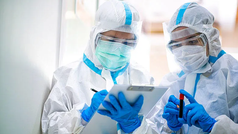 Scientists conducting pandemic research