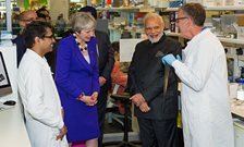 U.K. and Indian Prime Ministers Visit the Francis Crick Institute