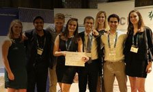 Student negotiating team celebrates success