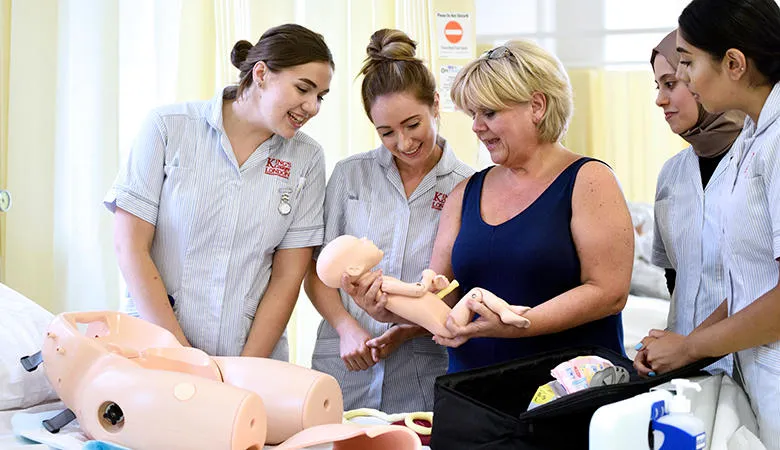 Midwifery students at King's College London