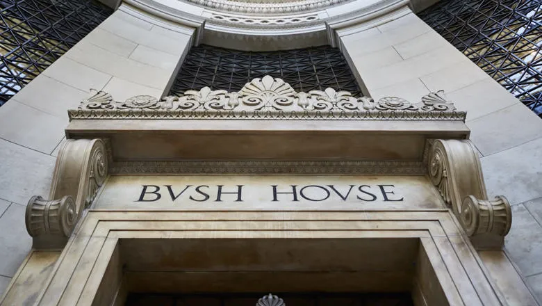 bush house doorway