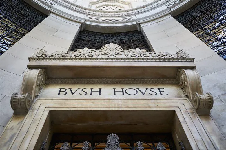 bush house doorway