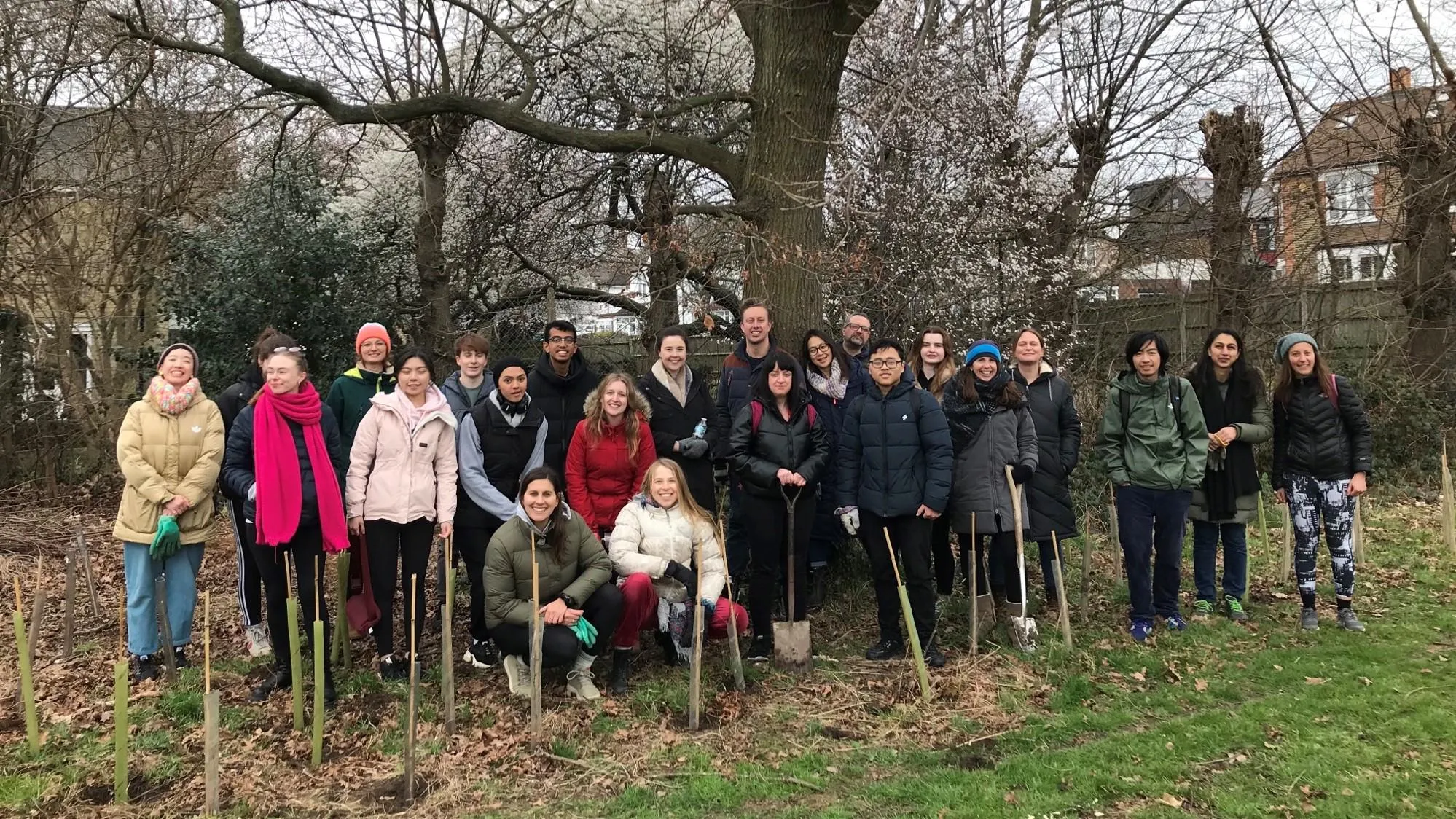 At the tree planting afternoon.