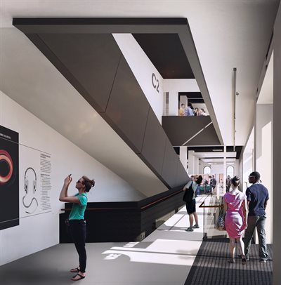 SGL. View to the atrium. Courtesy of LTS Architects