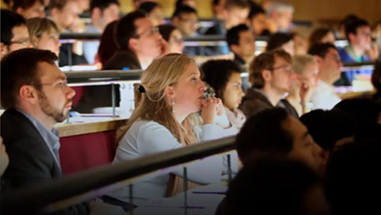 Audience in a lecture hall