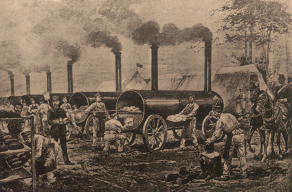 Mobile bakery used by the German army during manoeuvres.