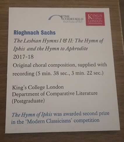 Rioghnach Sachs Prize