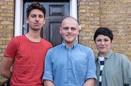 The Philosophy in Prisons team, from left to right: Andy West, Mike Coxhead, Andrea Fassolas