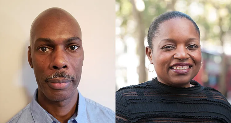 Left to right: Howard Haughton (Senior Research Fellow, Infomatics) and Peggy Jean-Louis (Global Partnerships Manager, King's Business School)