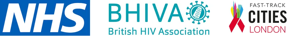 NHS logo - BHIVA logo - Fast-Track Cities London logo