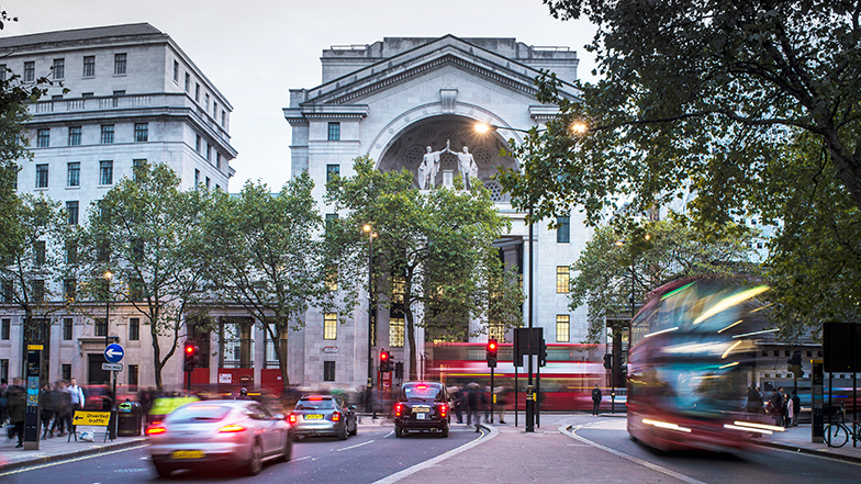 Bush house exterior