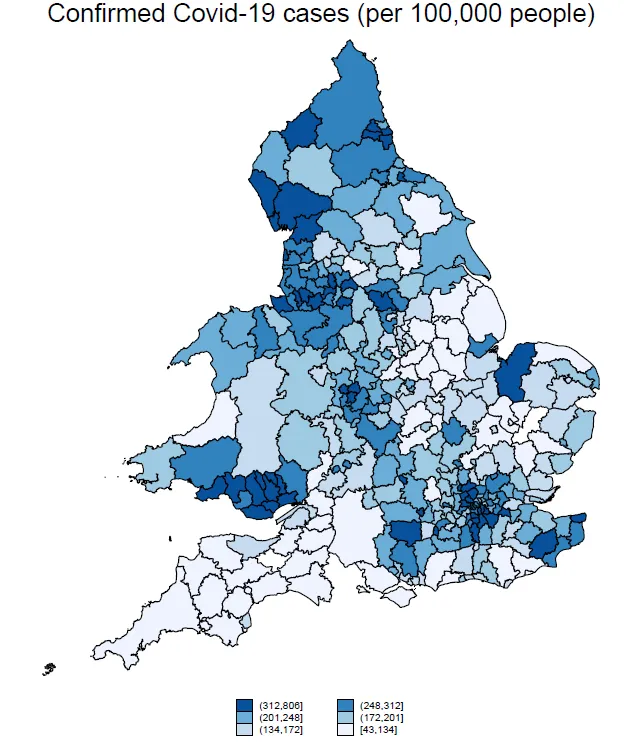 Data source: Public Health Wales (May 5th 2020) and Public Health England (8 May 2020)
