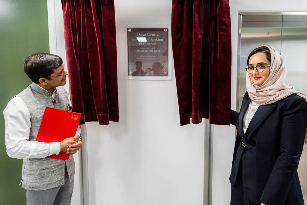 Vice Chancellor Professor Shitij Kapur, with Maha Sultan Al Sowaidi