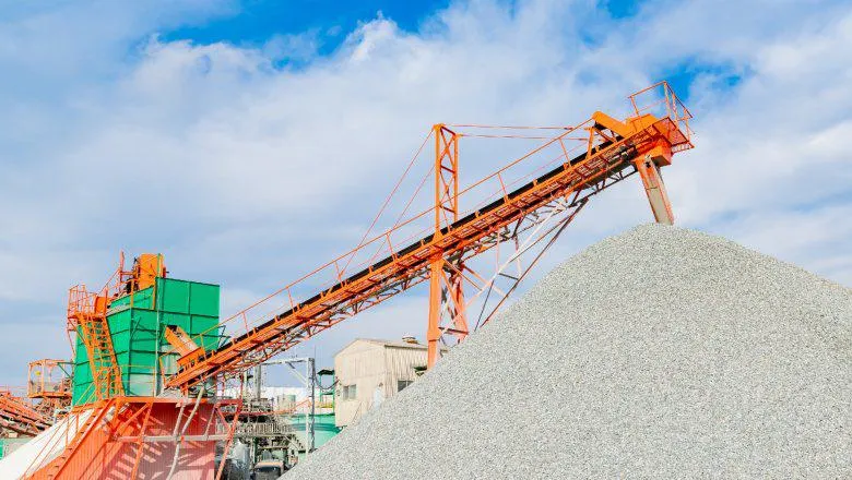 Scenery of concrete manufacturing factory