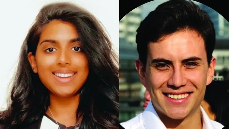 Nicole Pereira (left) and Juan Ruge Arana (right) were two King's Business School students that participated in the Summer School