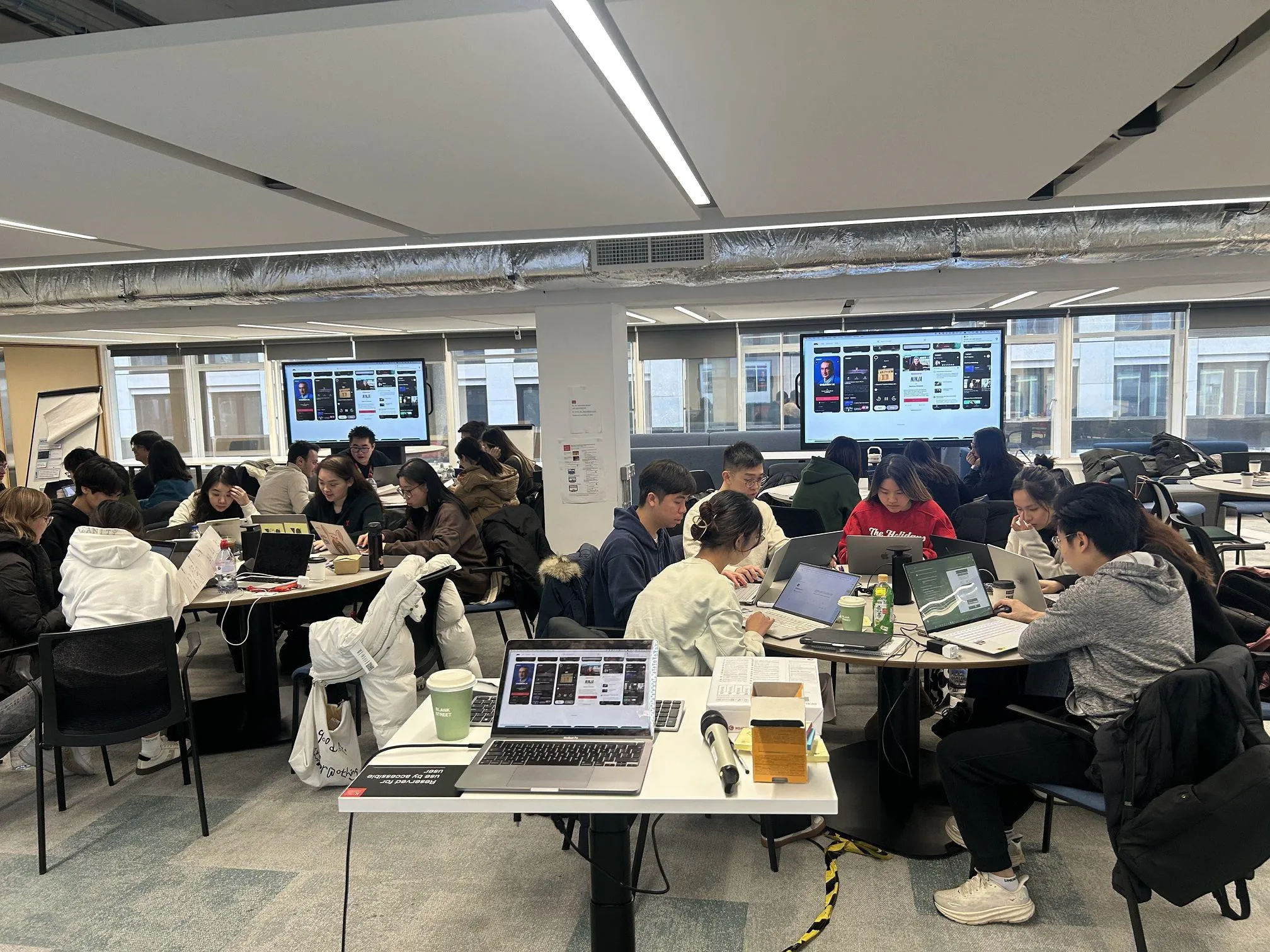 A group of MTC students at the design sprint module