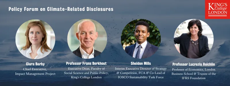 Policy Forum on Climate-Related Disclosures Speakers_