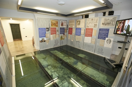 The exhibition in the archaeology room