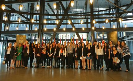 Undergraduate students visit the Court of Justice of the European Union