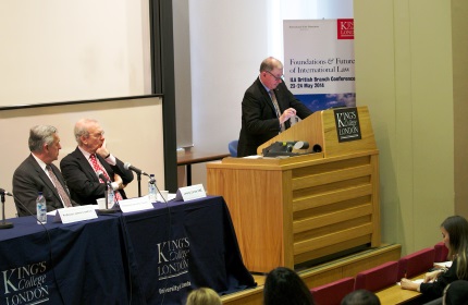 The International Law British Branch conference at The Dickson Poon School of Law, King's College London.