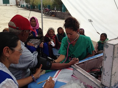 Yasmin with patients