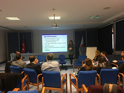 Dr Guo presenting C-POS study training session