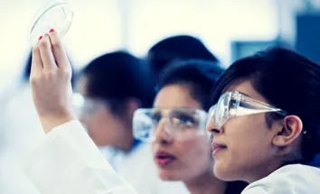 students in lab