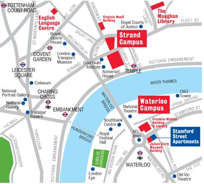 Map Strand Waterloo location 2018