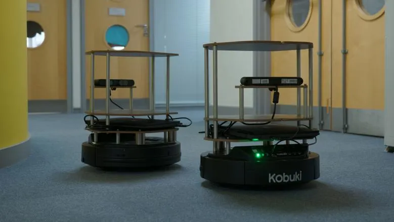 Two of the robots involved in the DASH project