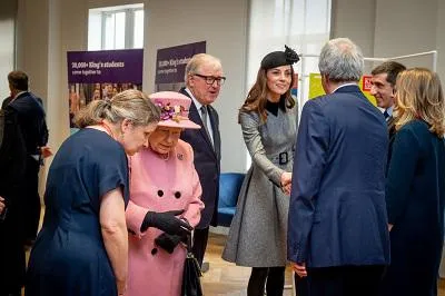 Her Majesty The Queen and Her Royal Highness The Duchess of Cambridge meet Professor Ed Byrne and academic staff from the Faculty of Natural & Mathematical Sciences.