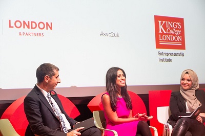 Professor Michael Luck, Ruzwana Bashir and Fatima Benkhaled