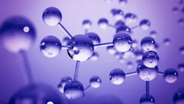chemistry molecules - purple