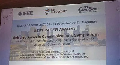 Best paper award announcement
