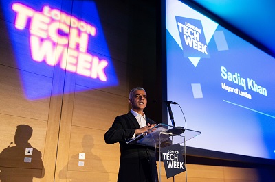 Mayor of London Sadiq Khan launches London Tech Week